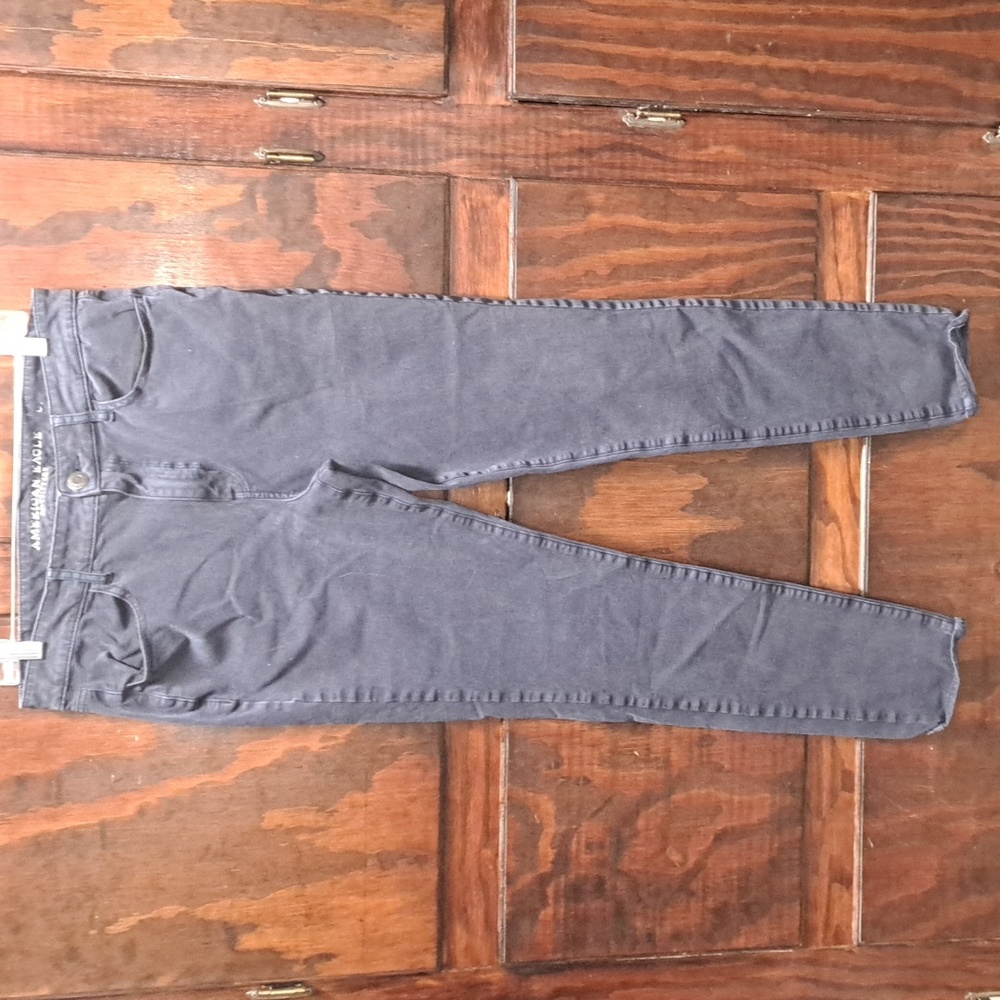 Black 12 long American Eagle Hi-Rise Jegging